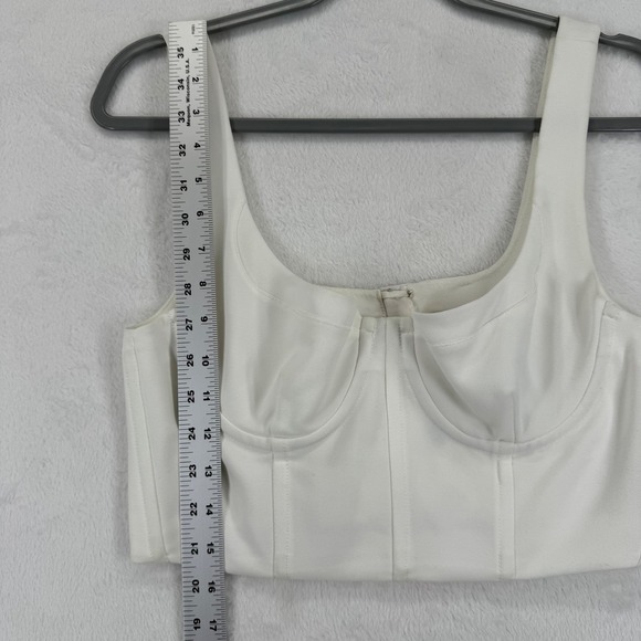 L'Academie Penn Corset Bustier Top Square Neck Sleeveless Zipper Closure Size M - Picture 3 of 8